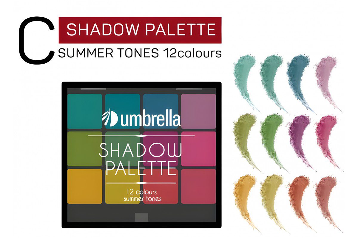 Παλέτα Με 12 Σκιές Ματιών No C - Colourful Umbrella Umbrella - Image 2