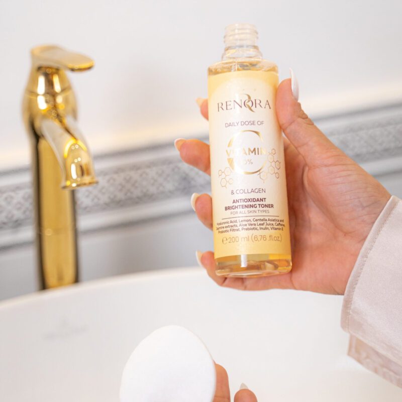 Renora Daily Dose Vitamin C & Collagen Toner 200ml – Αντιοξειδωτικό Toner για Λάμψη, Σύσφιξη & Ομοιόμορφο Τόνο - Image 8