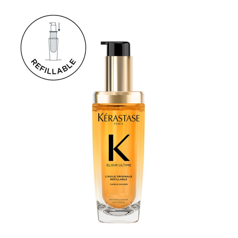 Kérastase Elixir Ultime Refillable 75ml – Επαναγεμιζόμενο Έλαιο για Λαμπερά Μαλλιά