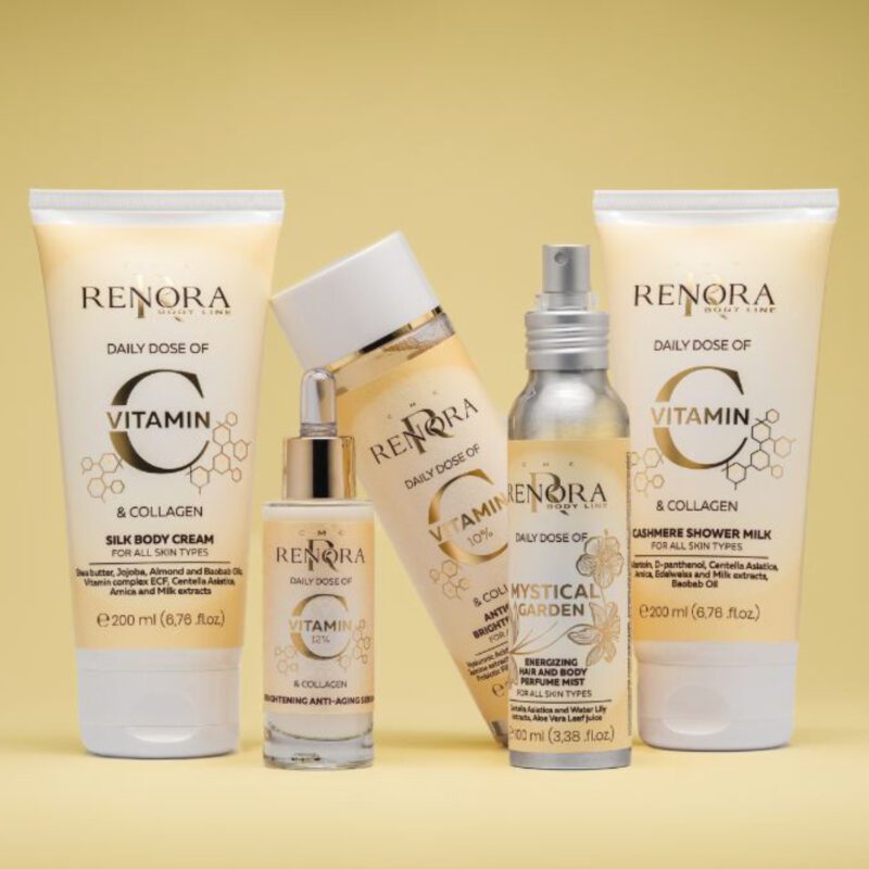 Renora Daily Dose Vitamin C & Collagen Cashmere Shower Milk 250ml – Απαλό Γαλάκτωμα Καθαρισμού για Λάμψη & Θρέψη στο Ντους - Image 9