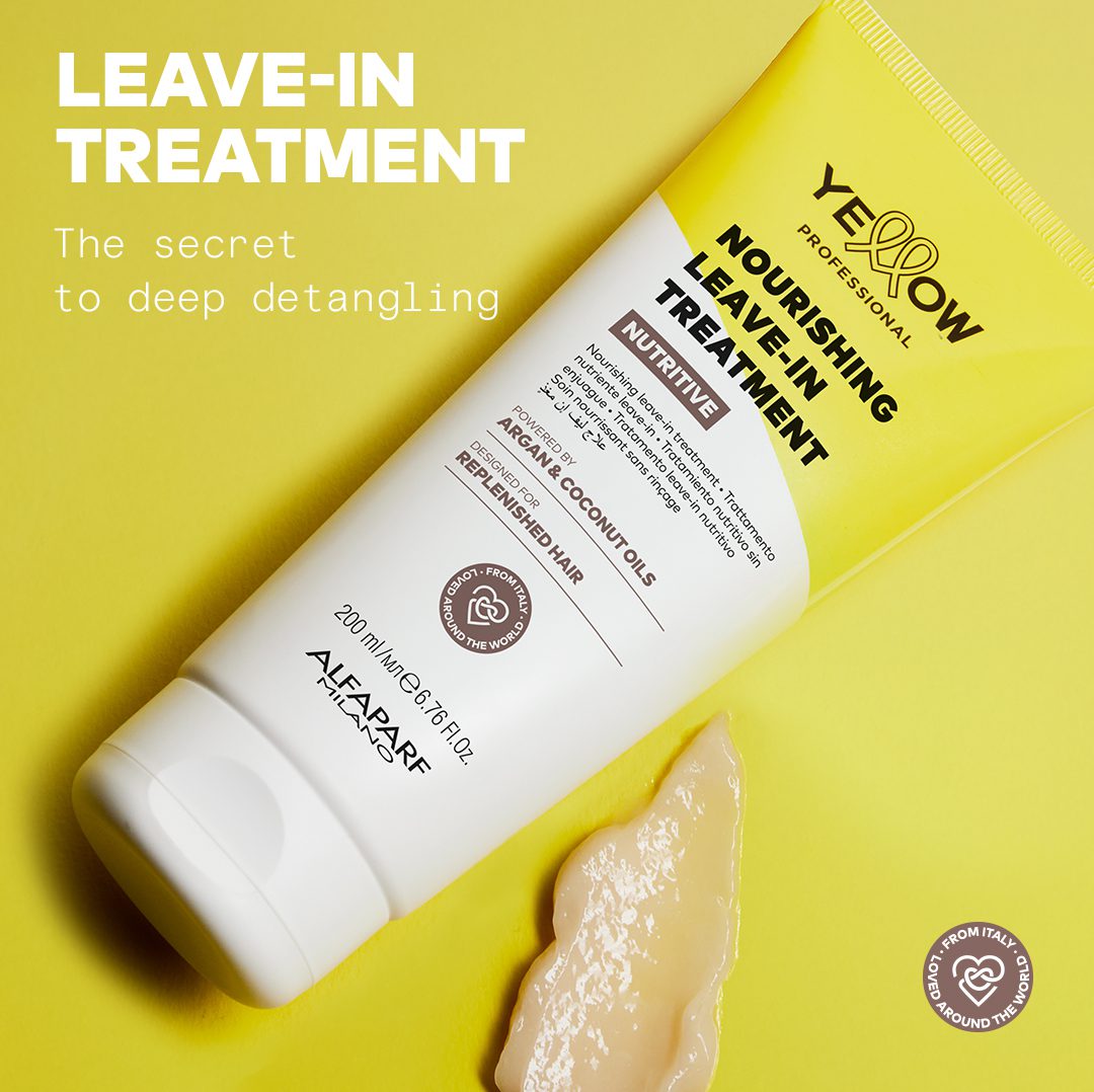 Alfaparf Yellow Professional Nutritive Nourishing Leave-in Treatment 200ml – Εντατική Leave-in Φροντίδα & Ενυδάτωση για Ξηρά Μαλλιά - Image 4