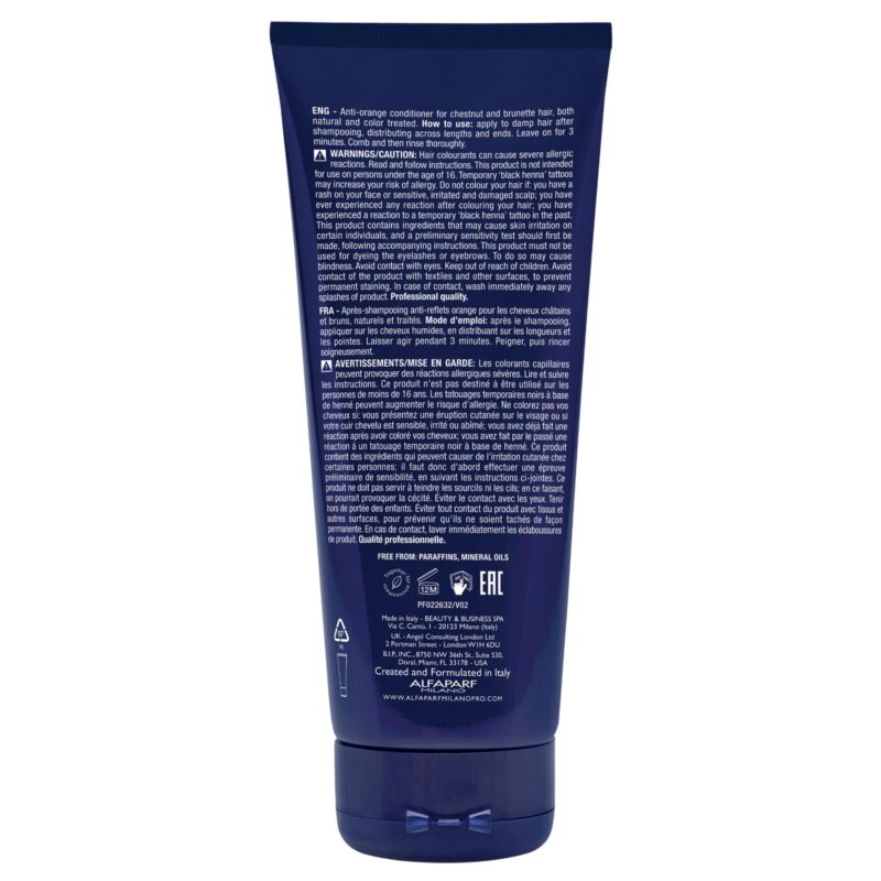 Alfaparf Milano Semi di Lino Anti-Orange Conditioner 200ml – Μαλακτική Κρέμα Εξουδετέρωσης Πορτοκαλί Τόνων - Image 2