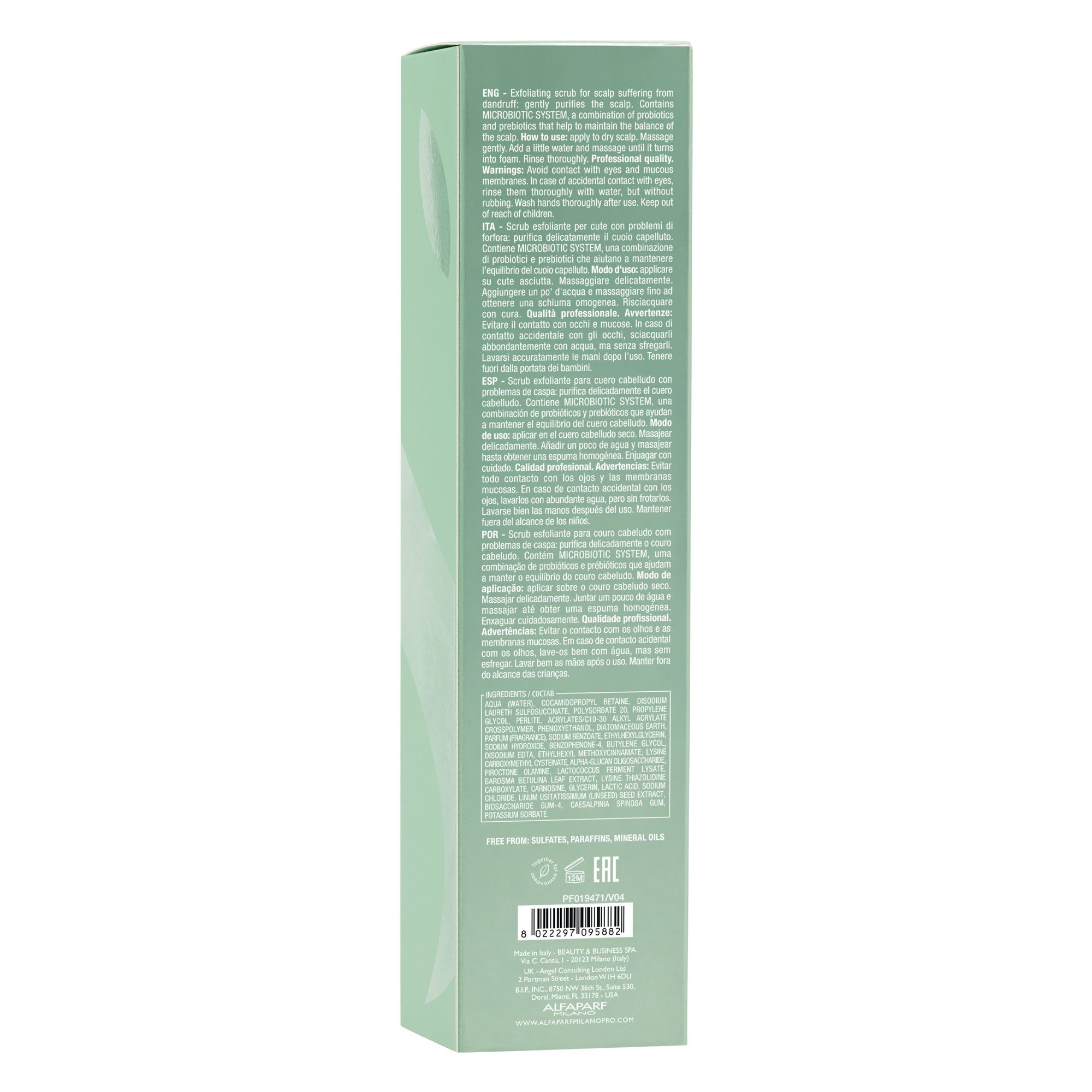 Alfaparf Milano Semi di Lino Scalp Rebalance Gentle Exfoliating Scrub 150ml – Απαλό Απολεπιστικό Scrub για Ισορροπημένο Τριχωτό - Image 3