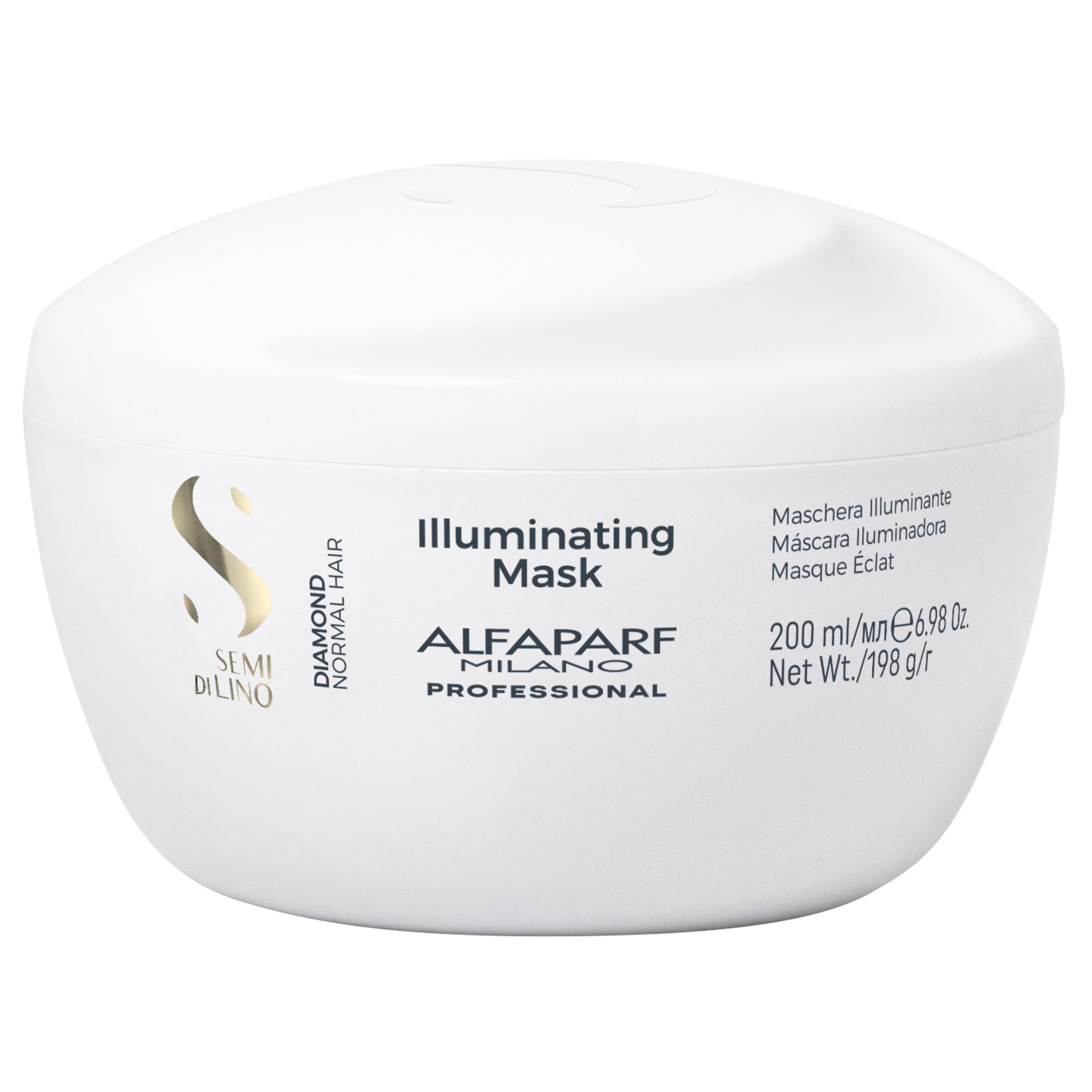Alfaparf Milano Semi di Lino Diamond Illuminating Mask 200ml – Μάσκα Επανόρθωσης & Λάμψης για Θαμπά Μαλλιά