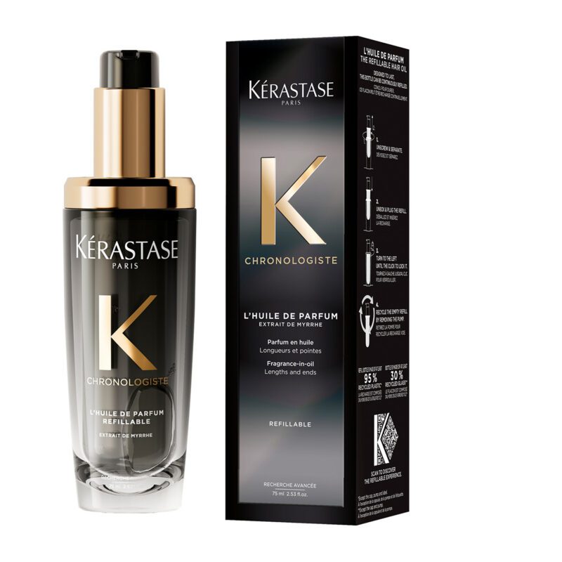 Kérastase Chronologiste L’Huile De Parfum Refillable 75ml – Επαναγεμιζόμενο Έλαιο Αναζωογόνησης & Αρώματος για τα Μαλλιά - Image 2