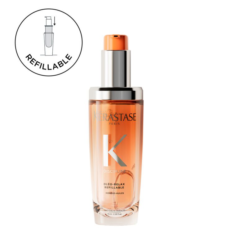 Kérastase Discipline L’Huile Oleo-Relax Refillable 75ml – Επαναγεμιζόμενο Έλαιο Λείανσης για Ατίθασα Μαλλιά