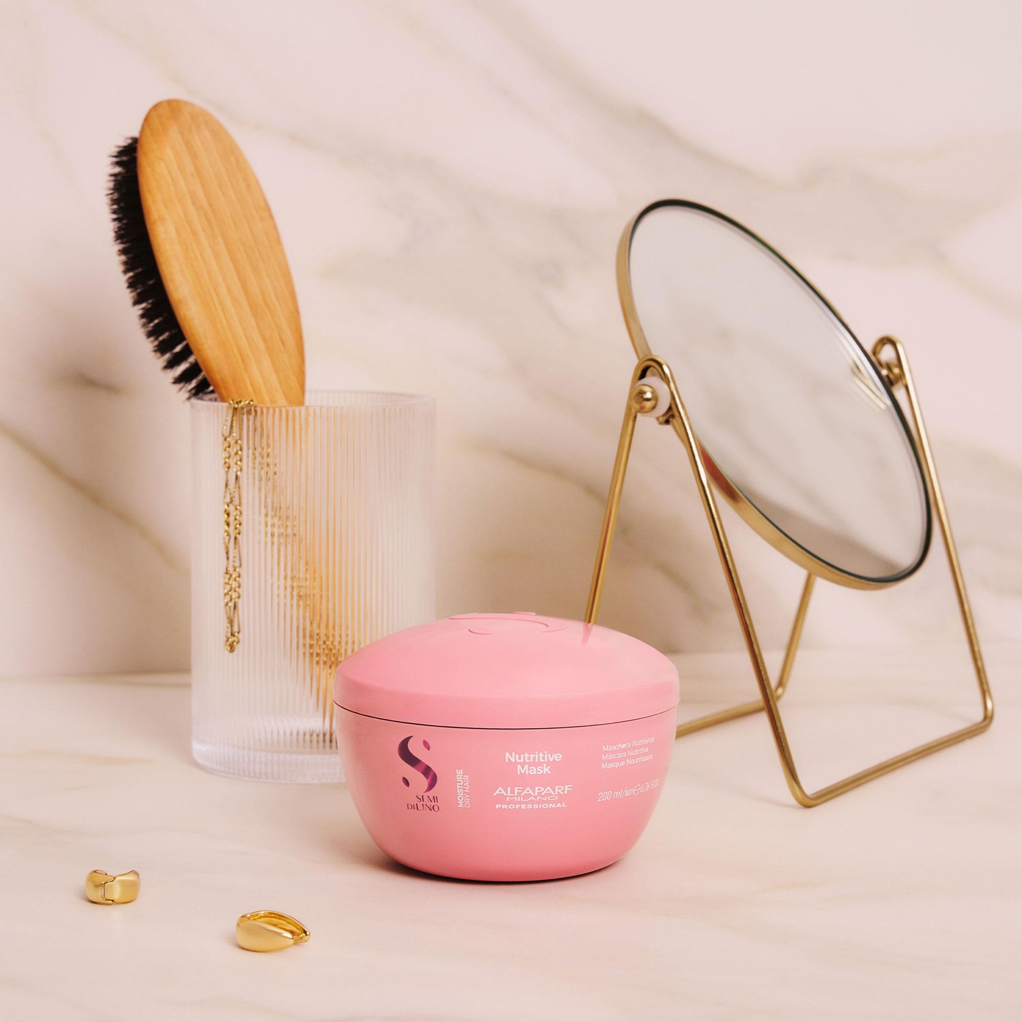 Alfaparf Semi di Lino Moisture Nutritive Mask 200ml – Εντατική Μάσκα Θρέψης & Ενυδάτωσης για Ξηρά Μαλλιά - Image 5