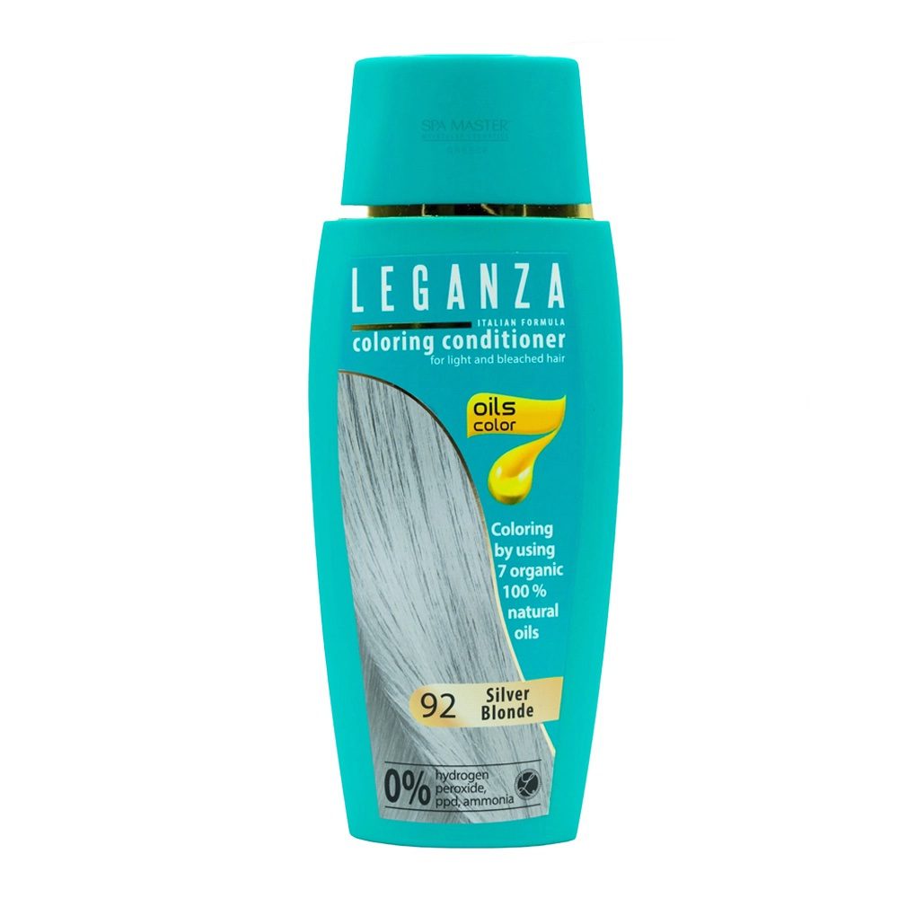 Leganza Coloring Conditioner - Μαλακτική Κρέμα Μαλλιών με Χρώμα Χωρίς Αμμωνία 150ml No92 Silver Blonde/Ασημί Ξανθό - Image 5