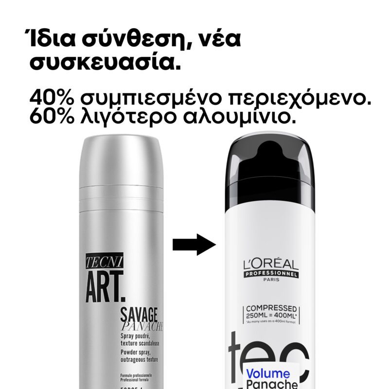 L’Oréal Professionnel Tecni.ART Volume Panache Spray Με Πούδρα 250ml – Σπρέι Όγκου με Ματ Υφή - Image 3