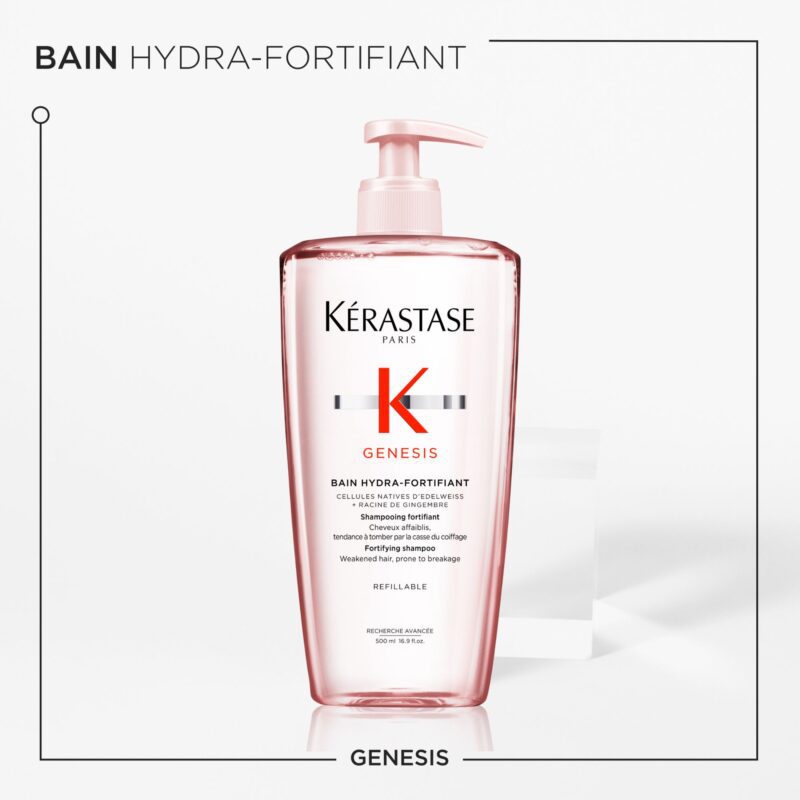 Kérastase Genesis Bain Hydra-Fortifiant 500ml - Σαμπουάν Κατά της Τριχόπτωσης για Λεπτά Μαλλιά - Image 2