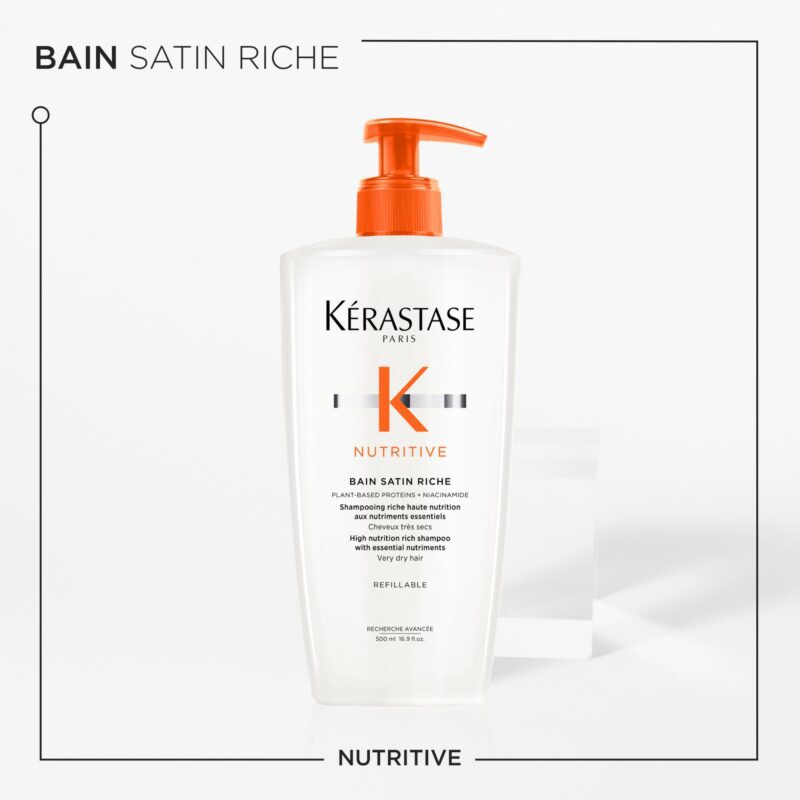 Kérastase Nutritive Bain Satin Riche - Ενυδατικό Σαμπουάν για Πολύ Ξηρά Μαλλιά 500ml - Image 2