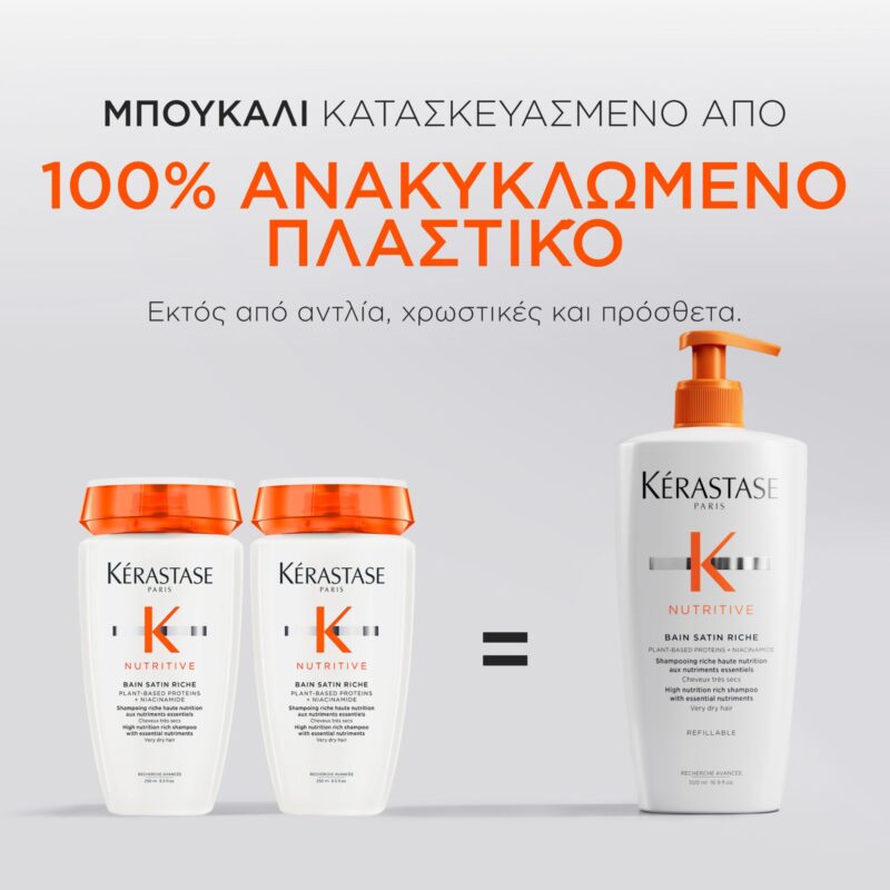Kérastase Nutritive Bain Satin Riche - Ενυδατικό Σαμπουάν για Πολύ Ξηρά Μαλλιά 500ml - Image 3
