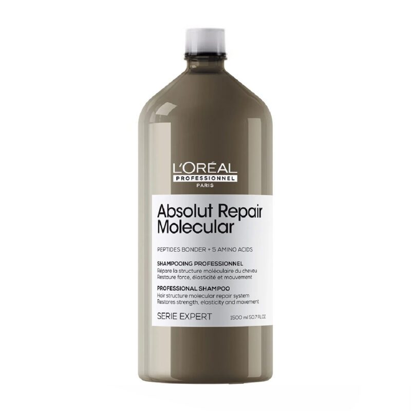 L’Oréal Professionnel Serie Expert Absolut Repair Molecular Σαμπουάν Μοριακής Επανόρθωσης χωρίς Θειικά Άλατα για Ταλαιπωρημένα Μαλλιά 1500ml