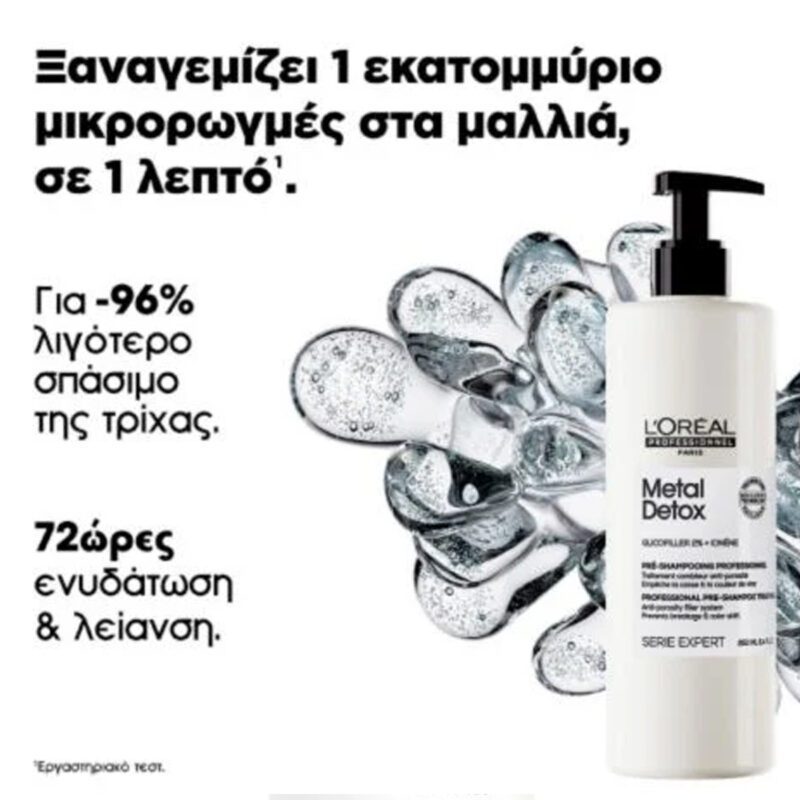 L’Oréal Professionnel Serie Expert Metal Detox Pre Shampoo Treatment Κατά των Μεταλλικών Στοιχείων 250ml - Image 2