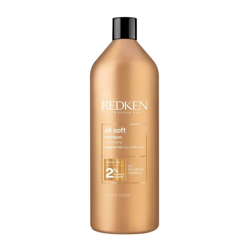 Redken All Soft Σαμπουάν Απαλότητας και Λάμψης για Αφυδατωμένα Μαλλιά 1000ml