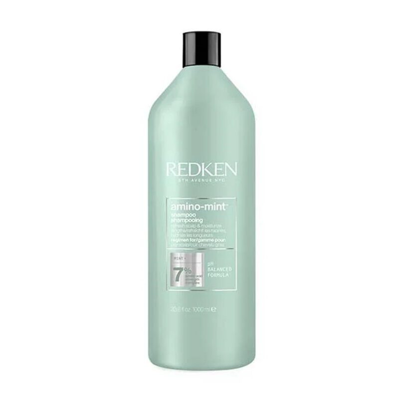 Redken Amino-Mint Shampoo 1000ml – Επαγγελματικός Καθαρισμός & Ρύθμιση Λιπαρότητας για το Τριχωτό