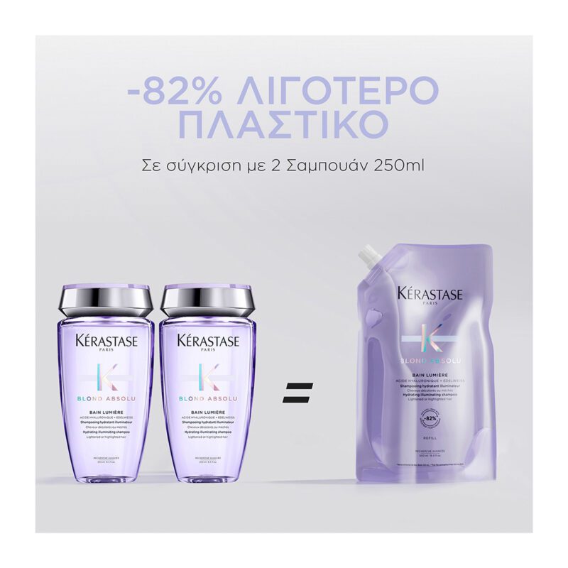 Kérastase Blond Absolu Bain Lumière Refill 500ml – Ενυδατικό Σαμπουάν για Όλους τους Τύπους Ξανθών Μαλλιών - Image 3
