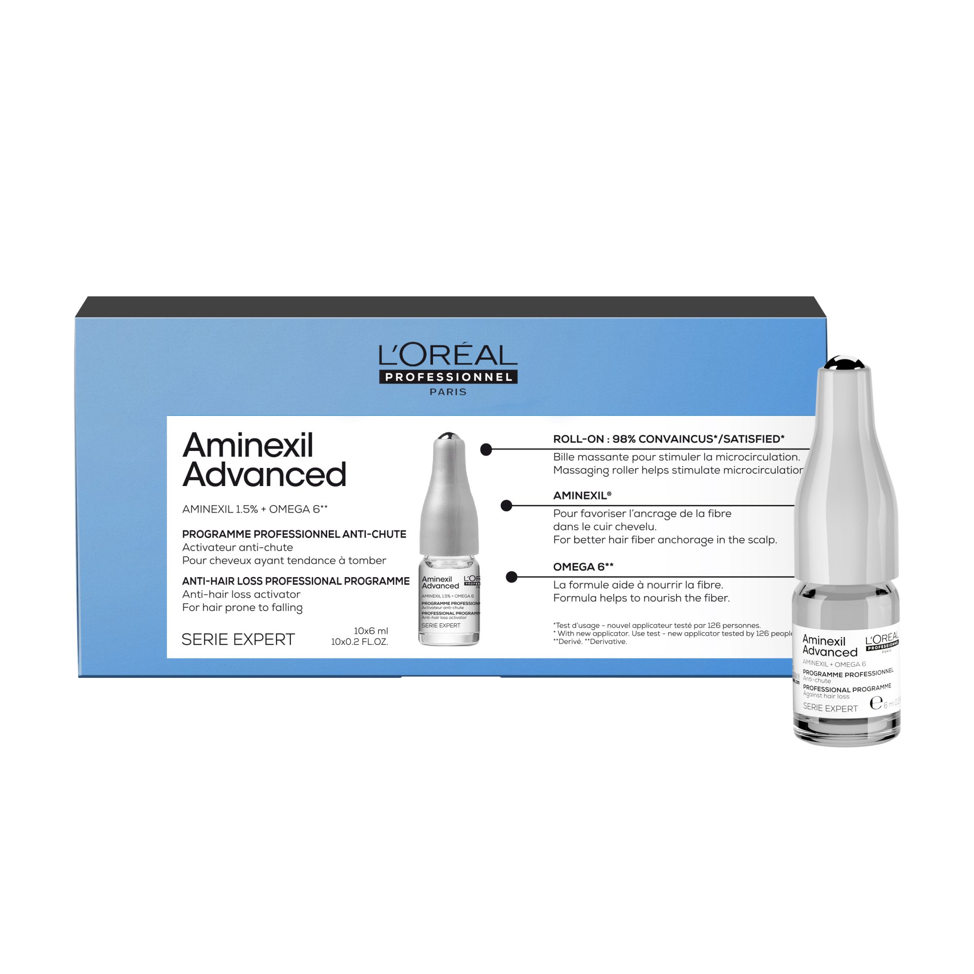 L’Oréal Professionnel Serie Expert Aminexil Advanced – Αμπούλες Κατά της Τριχόπτωσης 10x6ml