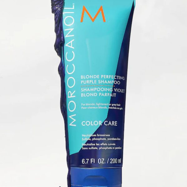 Moroccanoil Blonde Perfecting Purple Shampoo 200ml – Σαμπουάν για Ξανθά & Γκρίζα Μαλλιά - Image 2