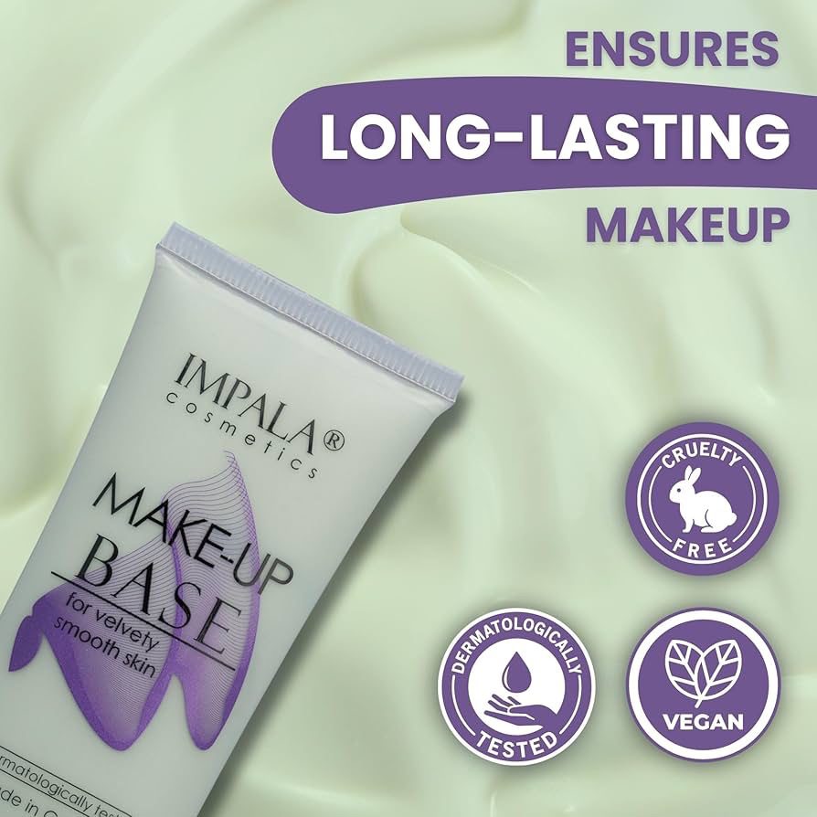 Impala Make Up Base Velvety Smooth Skin Green – Πράσινη Βάση Μακιγιάζ 30ml - Image 4