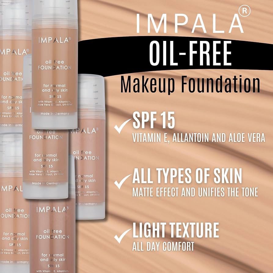 Impala Oil Free Foundation SPF15 No05 35g - Image 3