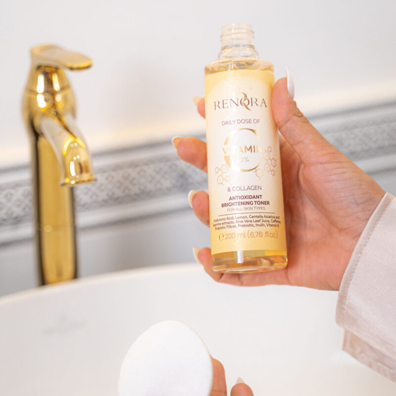Renora Daily Dose Vitamin C & Collagen Toner 200ml – Αντιοξειδωτικό Toner για Λάμψη, Σύσφιξη & Ομοιόμορφο Τόνο - Image 8