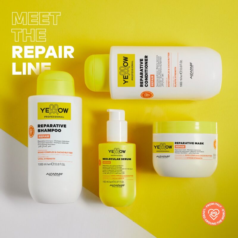 Alfaparf Yellow Professional Repair Molecular Serum 150ml – Ορός Leave-In Επανόρθωσης & Ενδυνάμωσης για Ταλαιπωρημένα Μαλλιά - Image 5