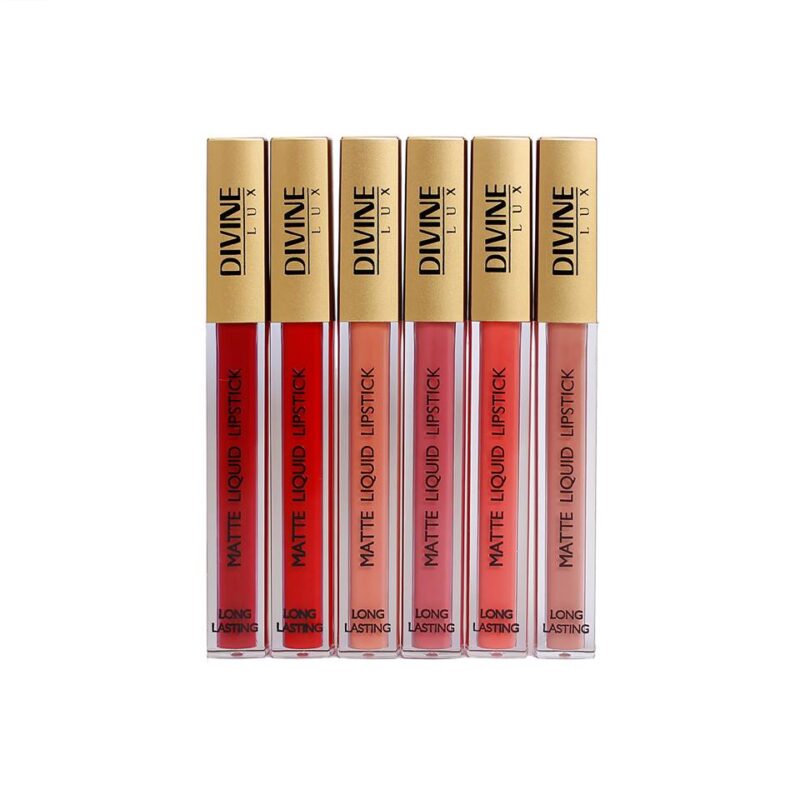 Divine Lux Matte Liquid Lipstick No.01 – Ματ Κραγιόν Υγρής Μορφής με Μακρά Διάρκεια & Βελούδινο Φινίρισμα - Image 5