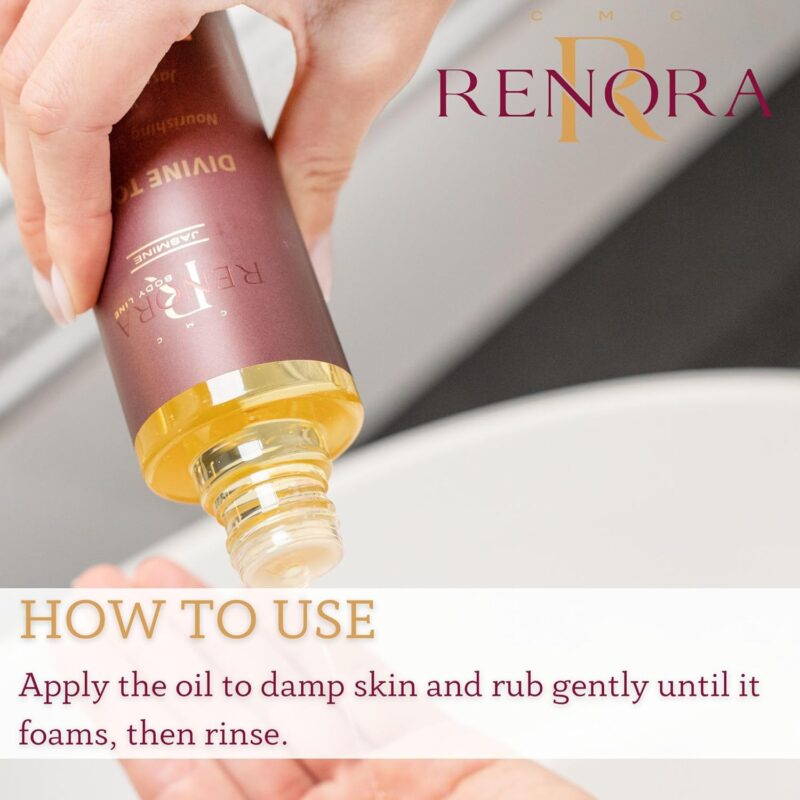 Renora Divine Touch Nourishing Shower Oil 250ml – Θρεπτικό Έλαιο Καθαρισμού για Απαλή & Λαμπερή Επιδερμίδα - Image 5