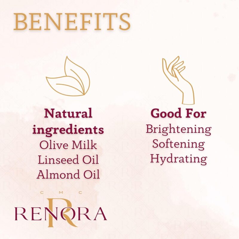 Renora Illuminating Hydrating Hand & Nail Concentrate 75ml – Ενυδατική Κρέμα για Χέρια & Νύχια με Λάμψη και Φυσική Αναζωογόνηση - Image 2