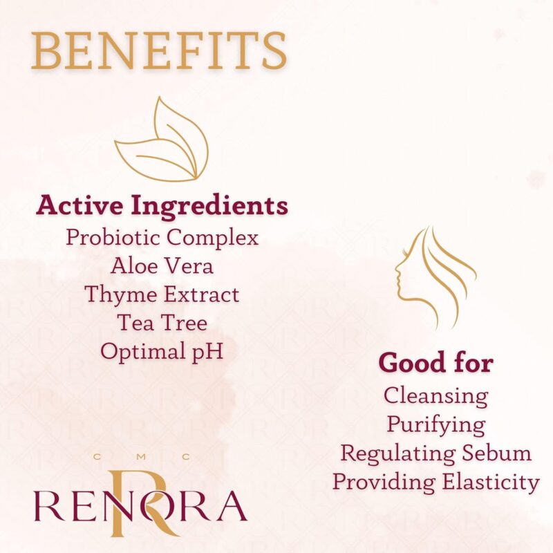 Renora Daily Gentle Cleansing Facial Gel 150ml – Ήπιο Τζελ Καθαρισμού για Εξυγίανση & Λείανση της Επιδερμίδας - Image 3