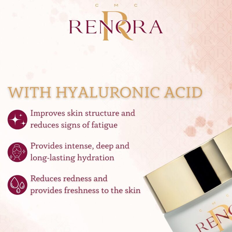 Renora Hydra Skin Ultimate Sleeping Hydrating Face Mask 75ml – Μάσκα Νυκτός για Εντατική Ενυδάτωση & Αναζωογόνηση Προσώπου - Image 3