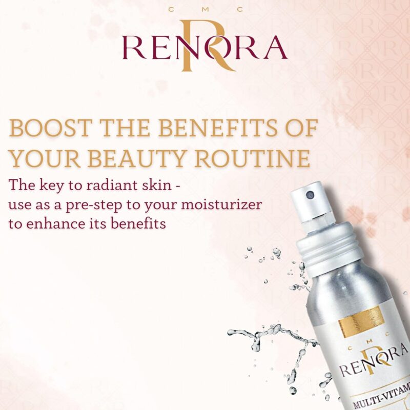 Renora Multi-Vitamins Antioxidant Face Mist 100ml – Αντιοξειδωτικό Mist Προσώπου με Πολυβιταμίνες για Φωτεινή & Προστατευμένη Επιδερμίδα - Image 3