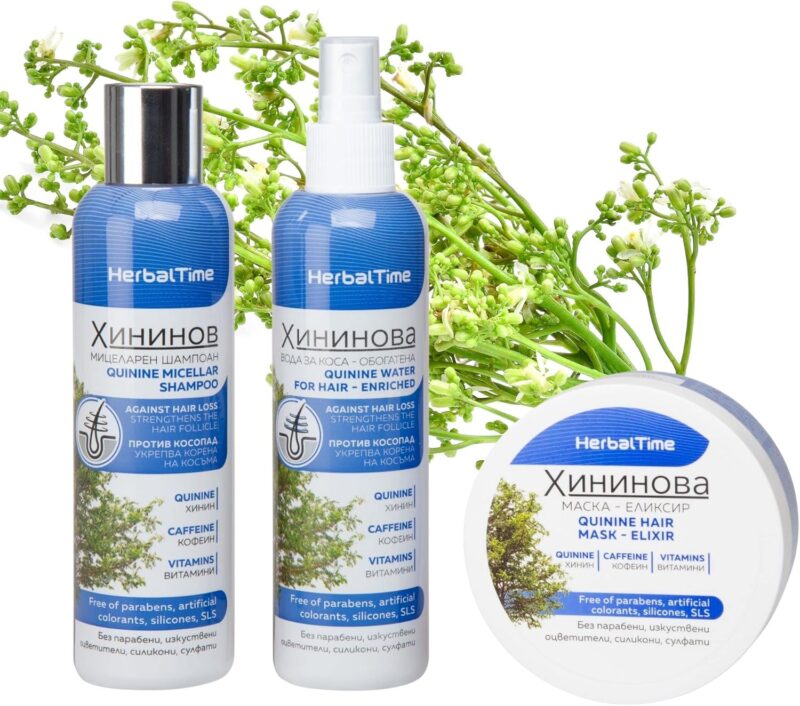 Herbal Time Quinine Hair Water - Enriched 200ml | Ισχυρή Θεραπεία Τριχόπτωσης με Κινίνη & Ενεργά Συστατικά Αναγέννησης - Image 6