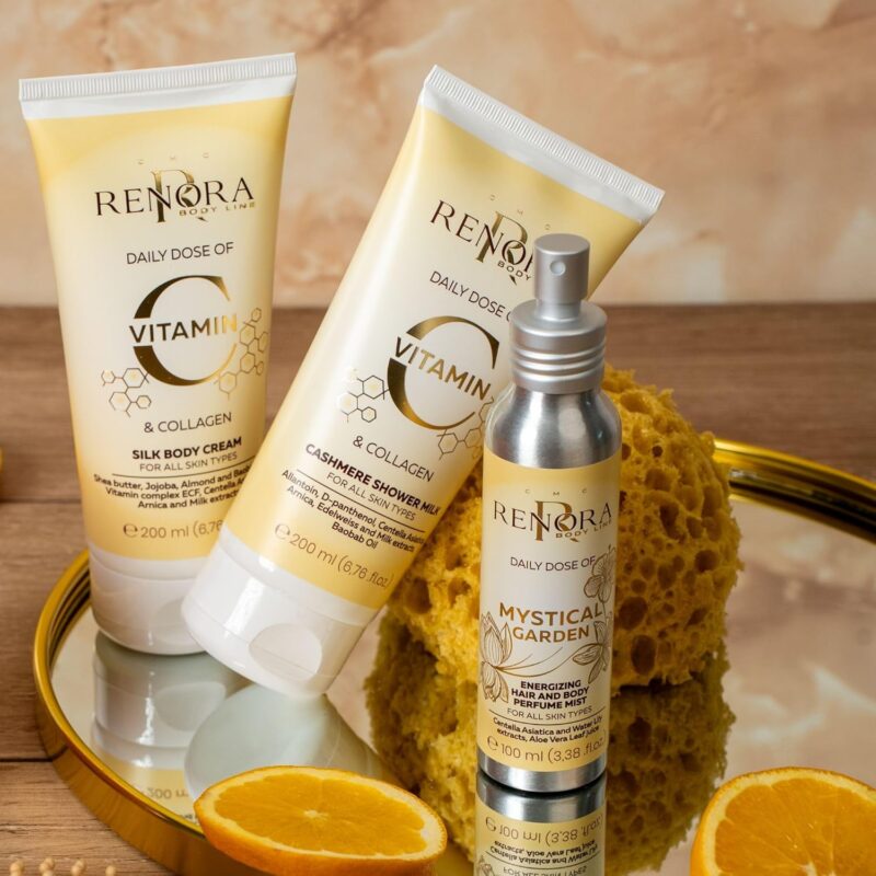 Renora Daily Dose Vitamin C & Collagen Silk Body Cream 250ml – Μεταξένια Κρέμα Σώματος για Λάμψη, Σύσφιξη & Θρέψη - Image 11