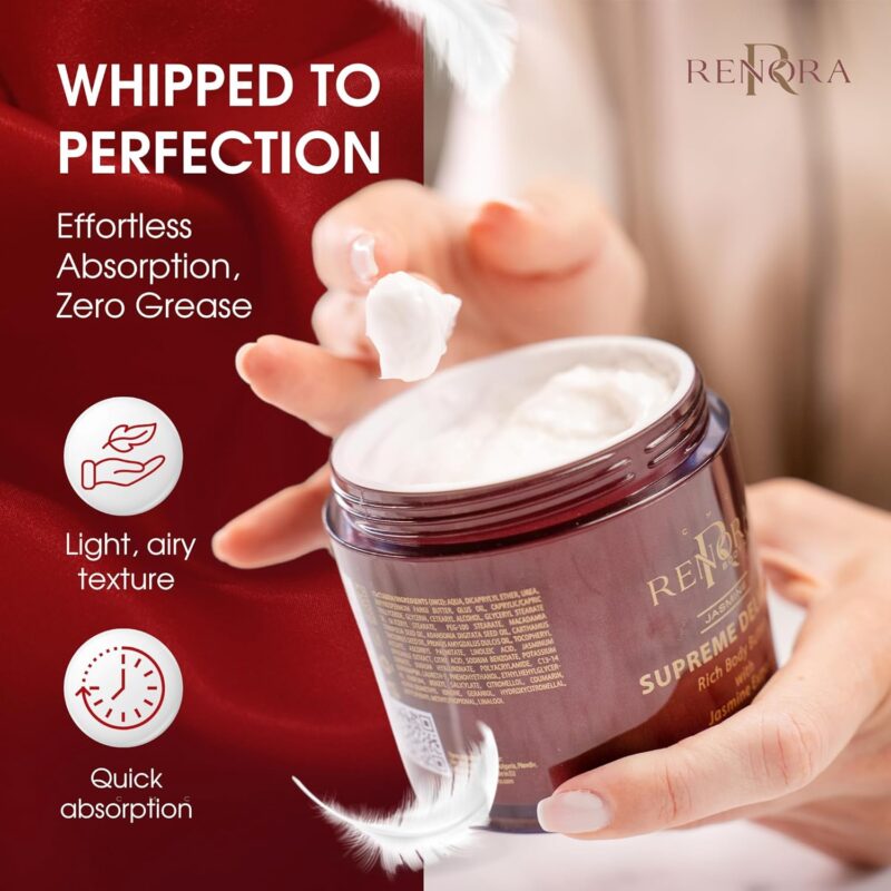 Renora Supreme Delight Rich Body Butter 250ml – Πλούσιο Βούτυρο Σώματος για Εντατική Θρέψη & Μεταξένια Απαλότητα - Image 6