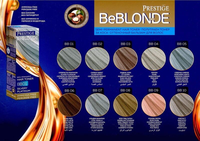 Prestige BeBlonde Semi-Permanent Hair Toner 100ml – Ημιμόνιμη Κρέμα Ρεφλέ Χωρίς Αμμωνία για Ξανθά ή Ντεκαπαρισμένα Μαλλιά - Image 4