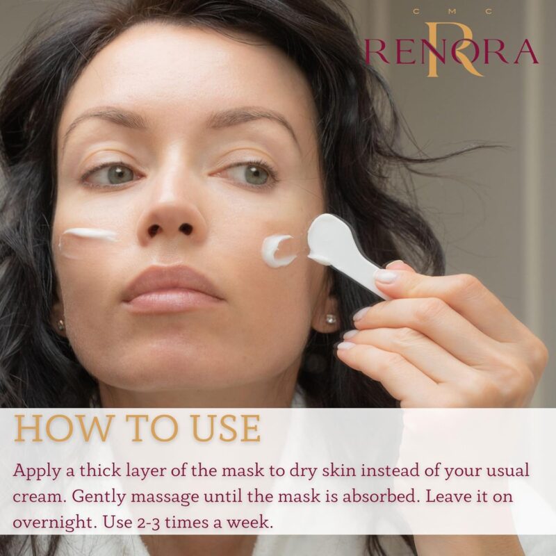 Renora Hydra Skin Ultimate Sleeping Hydrating Face Mask 75ml – Μάσκα Νυκτός για Εντατική Ενυδάτωση & Αναζωογόνηση Προσώπου - Image 5