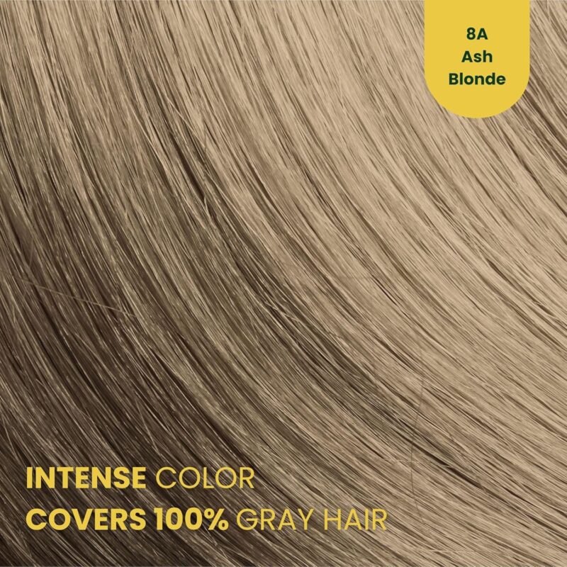 Βαφή μαλλιών χωρίς αμμωνία Σταχτί Ξανθό Ash Blonde 8A - Herbal Time PhytoCare - Image 2