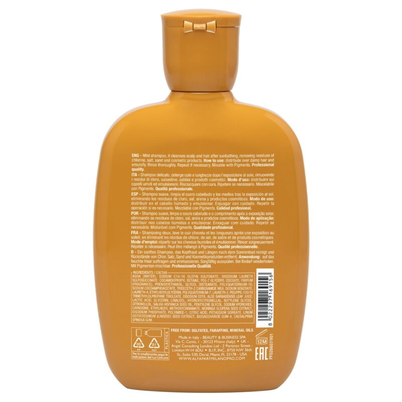 Alfaparf Milano Sunshine After Sun Low Shampoo 250ml – Ήπιο Σαμπουάν για Μετά τον Ήλιο - Image 2