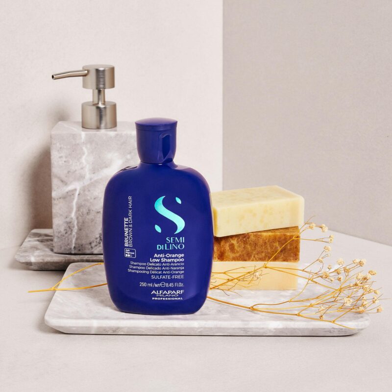 Alfaparf Milano Semi di Lino Anti-Orange Low Shampoo 250ml – Σαμπουάν Ήπιου Καθαρισμού για Εξουδετέρωση Πορτοκαλί Τόνων - Image 5