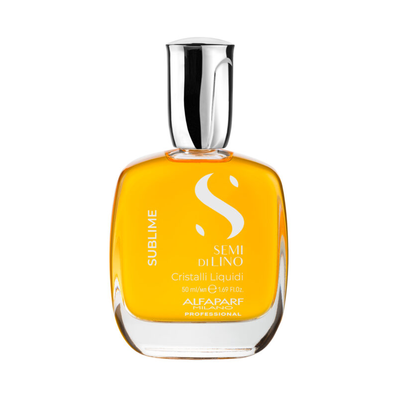 Alfaparf Milano Semi di Lino Sublime Cristalli Liquidi 50ml – Ορός Λάμψης & Αντιφριζ για Μεταξένια Μαλλιά - Image 2