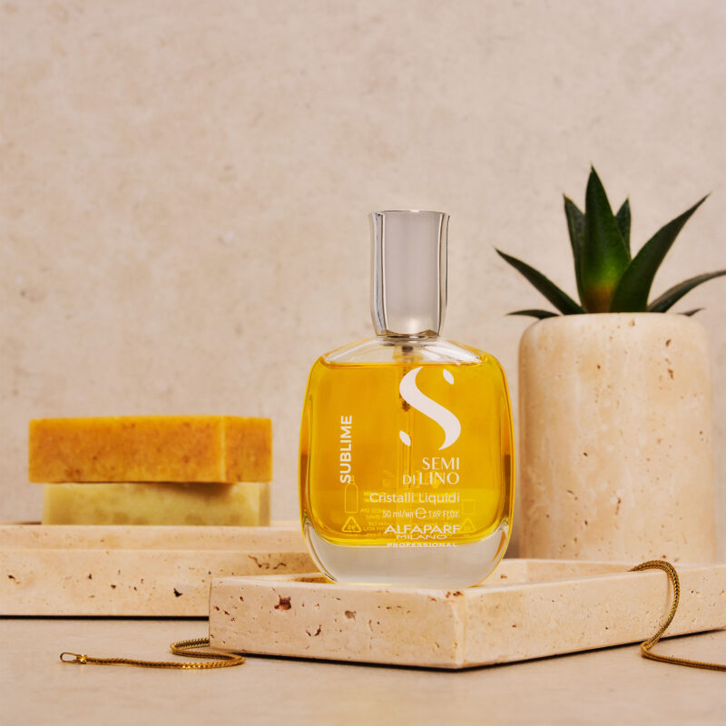Alfaparf Milano Semi di Lino Sublime Cristalli Liquidi 50ml – Ορός Λάμψης & Αντιφριζ για Μεταξένια Μαλλιά - Image 5