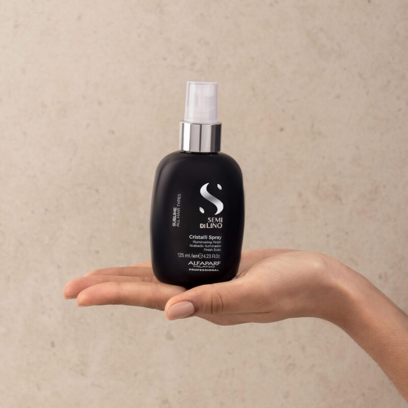 Alfaparf Milano Semi di Lino Sublime Cristalli Spray 125ml – Λαμπερό Spray Φινιρίσματος με Κρυστάλλους για Μεταξένια Μαλλιά - Image 3