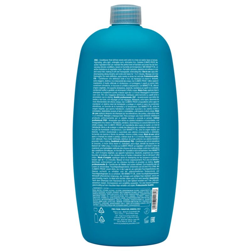 Alfaparf Milano Semi di Lino Curls Enhancing Conditioner 1000ml – Μαλακτική Κρέμα Ενυδάτωσης & Ορισμού για Μπούκλες - Image 2