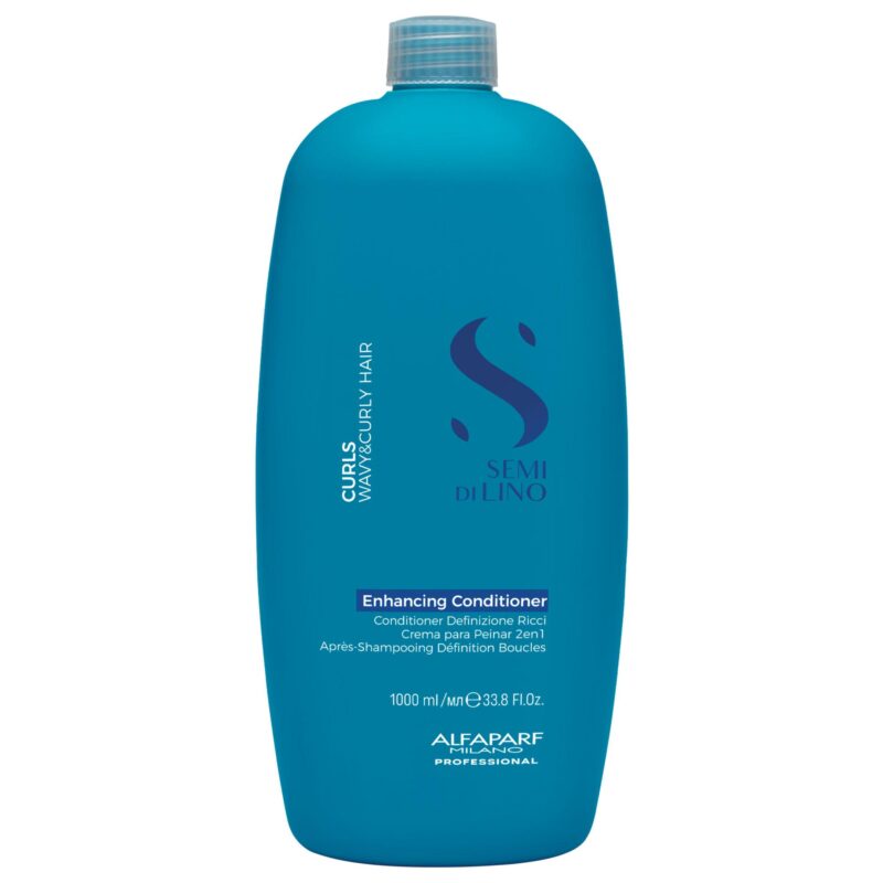 Alfaparf Milano Semi di Lino Curls Enhancing Conditioner 1000ml – Μαλακτική Κρέμα Ενυδάτωσης & Ορισμού για Μπούκλες