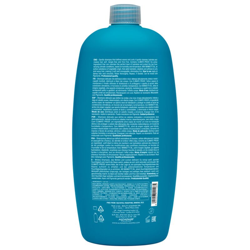 Alfaparf Milano Semi di Lino Curls Enhancing Low Shampoo 1000ml – Ήπιο Σαμπουάν Ενυδάτωσης & Ορισμού για Μπούκλες - Image 2