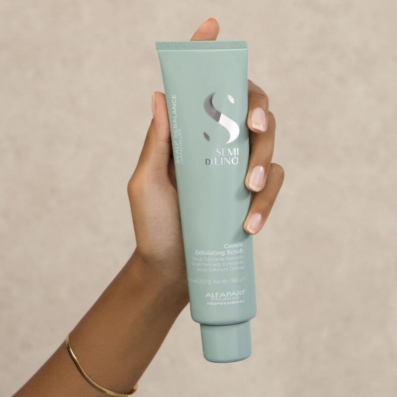 Alfaparf Milano Semi di Lino Scalp Rebalance Gentle Exfoliating Scrub 150ml – Απαλό Απολεπιστικό Scrub για Ισορροπημένο Τριχωτό - Image 4