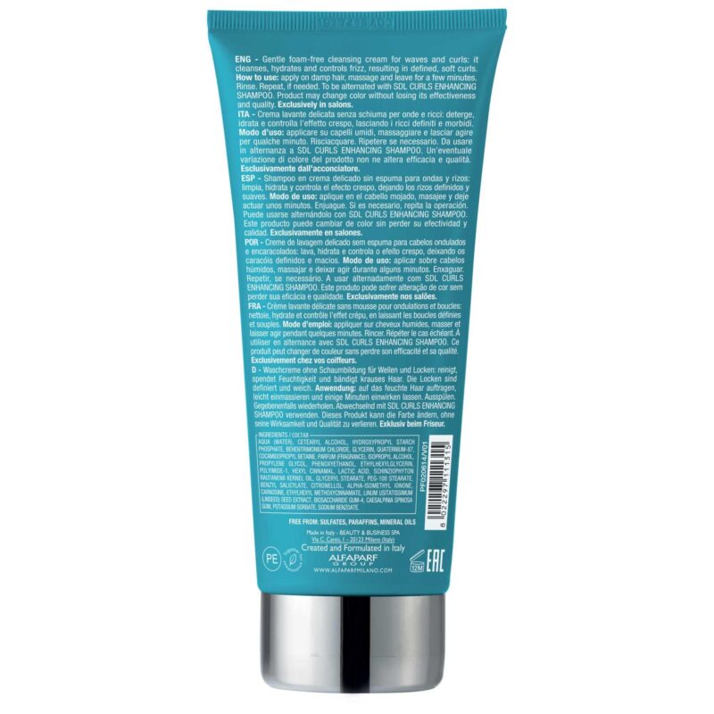 Alfaparf Milano Semi di Lino Hydrating Co-Wash 200ml – Ήπιο Καθαριστικό Χωρίς Θειικά για Ξηρά & Ευαίσθητα Μαλλιά - Image 2