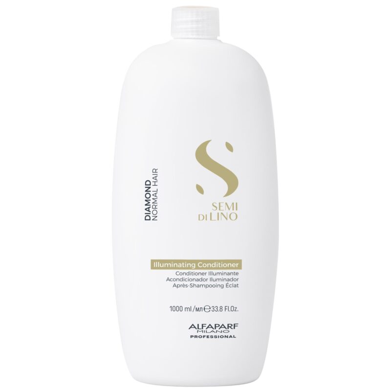 Alfaparf Milano Semi di Lino Diamond Illuminating Conditioner 1000ml – Μαλακτική Κρέμα Λάμψης & Ενυδάτωσης για Θαμπά Μαλλιά